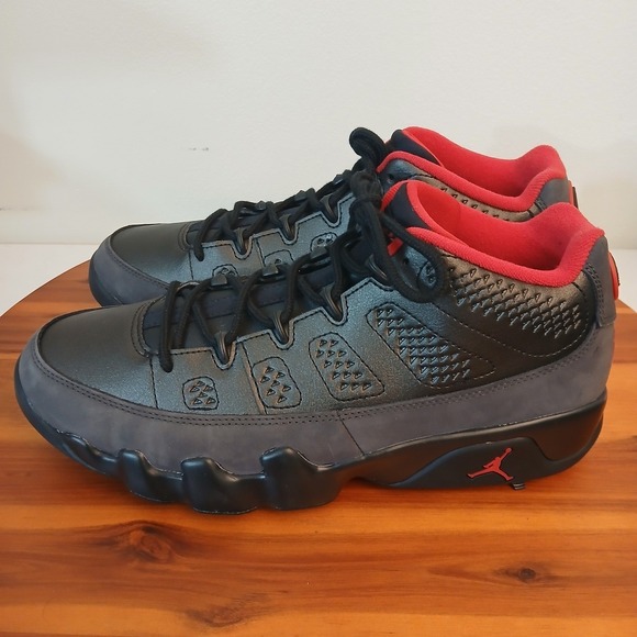 Air Jordan Other - Nike Air Jordan 9 Golf Shoes Mens 9.5 Charcoal Black Red Outdoors FJ5934-002